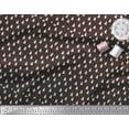 thumbnail image 3 of Soimoi Brown polyester Crepe Fabric Christmas Tree Printed Craft Fabric by the Yard 42 Inch Wide, 3 of 3