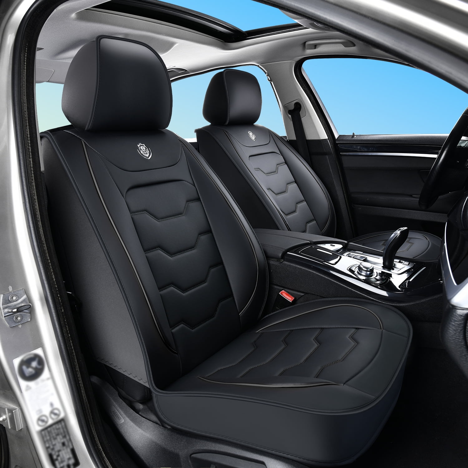2004-2020 for DODGE GRAND CARAVAN Front Car Seat Covers Premium Leather Daily Protection Tailored Fit Driving Comfort