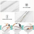 thumbnail image 4 of Baseball Body Pillow Cover with Zipper, Soft and Cozy Fuzzy Fleece Body Pillow Case Cover 21 x 54 in, Plush Long Body Pillow Pillowcase for Fall and Winter Home Decor Gifts, 4 of 7