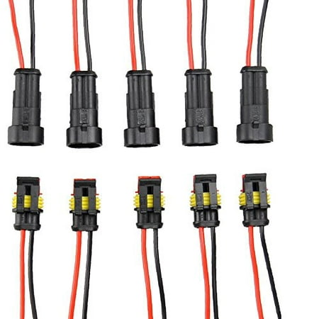 Best 2 Pin Way Car Waterproof Electrical Connector Plug with Wire AWG