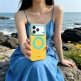 thumbnail image 4 of Magnetic For iPhone 17 Phone Case,Compatible with Wireless Charging,Vibrant Two-color Contrasting Design,Anti-Scratch Shockproof Anti-fall Drop protection,Thin Fit Phone Case,F, 4 of 7