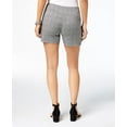 thumbnail image 2 of INC Womens Black Pull On Plaid Shorts Size: 18, 2 of 3