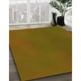 thumbnail image 3 of Ahgly Company Machine Washable Indoor Round Transitional Dark Bronze Brown Area Rugs, 4' Round, 3 of 7