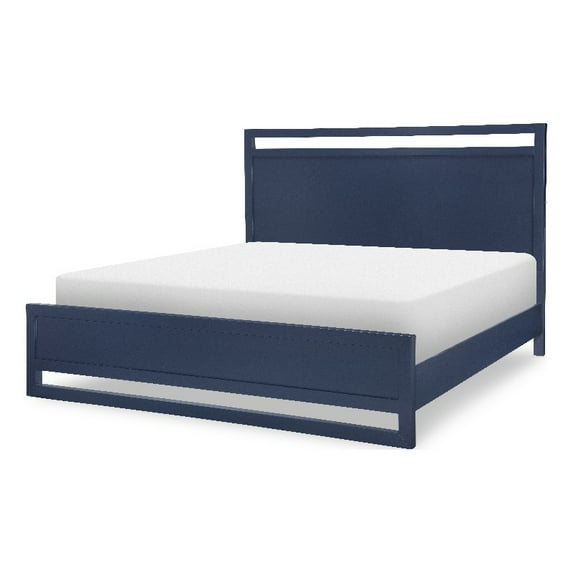 Legacy Classic Furniture Summerland Wood California King Bed in Inkwell Blue