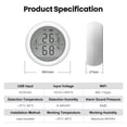 thumbnail image 7 of Tuya WIFI Temperature And Humidity Sensor,Fahrenheit And Celsius LCD Display Works With Alexa Google Assistant Smart Life ,Accuracy Temperature Humidity, 7 of 7