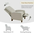 thumbnail image 6 of Spruce & Spring Classic Push-Back Recliner with Nailhead Trim for Living Room, Beige, 6 of 14