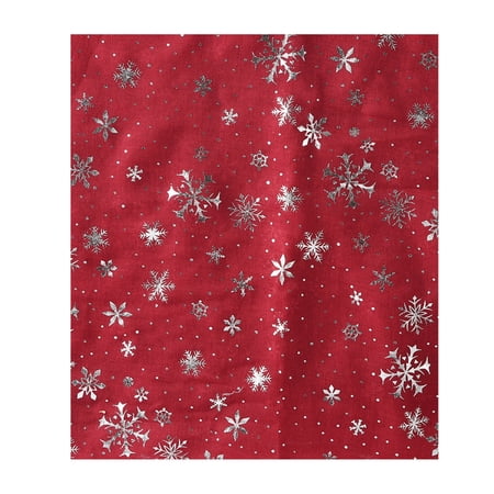 JZROCKER Adult Christmas Scarf for Masquerade Banquet Wide Scarf with Snowflake Print