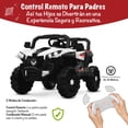 thumbnail image 5 of Kids House Carrito Montable Buggy Rocket 12V para Niños, Motor Dual, Control Remoto, Puertas Dobles, Luces LED, Música, Avance y Retroceso, Bluetooth, Batería Recargable, Seguro y Divertido, 5 of 5