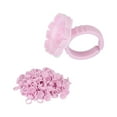 thumbnail image 3 of 100pcs Disposable Glue Rings, Flower Glue Rings ,Eyelash Lashes Extension Glue Cups Tool Holder For Eyelash Extensions, 3 of 8