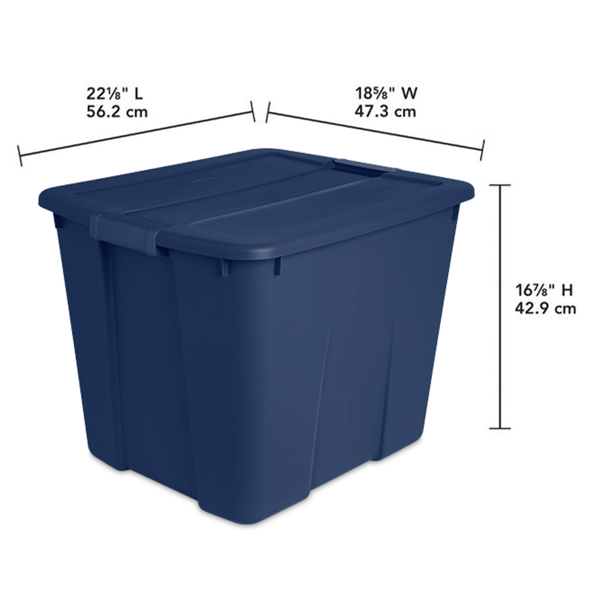 Sterilite 20 Gallon Stackable Plastic Storage Tote Container Bin