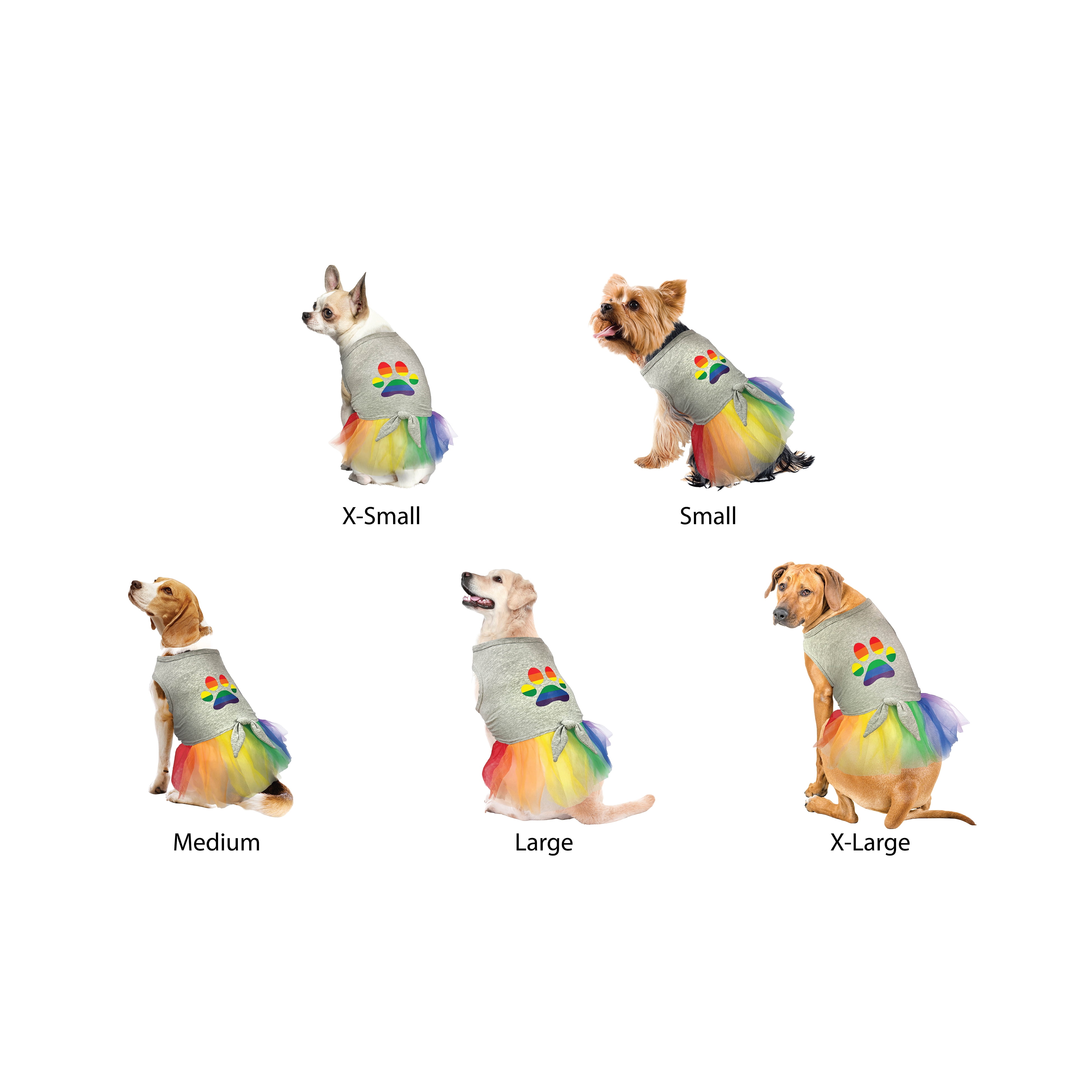 Best Furry Friends Dress for Dogs or Cats, Pride, Medium
