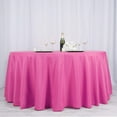 thumbnail image 5 of BalsaCircle 132" Round Polyester Tablecloths Wedding Fuchsia, 5 of 7