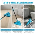 thumbnail image 4 of NEWE Wall Mop Cleaner with 80 inches Long Handle (Blue), 4 of 7