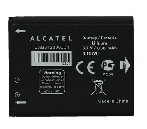 Akku für Handy Smartphone Alcatel OT-9008D 3,85V 2950mAh/11,4Wh Li-Polymer Schw 