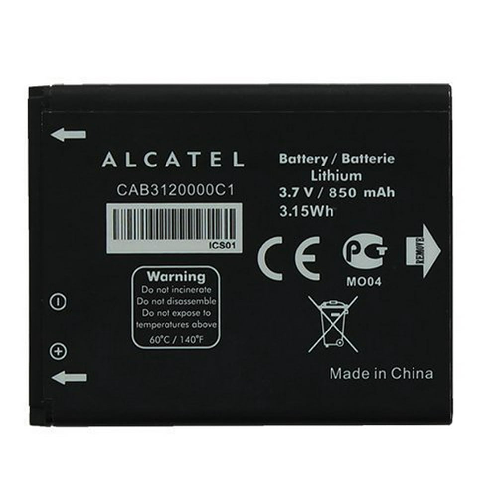 Alcatel 3.7V TracFone A392G, A392 One Touch Phone Battery 850mAh, 3