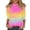 68# Hot Pink, variant on Shirts for Women Summer 3/4 Sleeve Crew Neck Plus Size Floral Print Blouse Womens Tops Dressy Casual T-Shirt Painted Graphic Tees Multicolor S