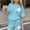 Blue, variant on Toddler Girls 2PC Outfit Set, Cute Print Short Sleeve T-Shirt & Shorts Casual Summer Clothes Set for Kids Pink Size 11-12