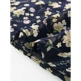 thumbnail image 6 of INSPIRE CHICk K Women's Casual Button Down Ruffled Long Sleeve Floral Print Chiffon Blouse XL Navy Blue, 6 of 6