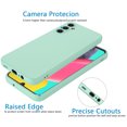 thumbnail image 4 of Cell Phone Cases for 6.6" Galaxy A14 5G, Liquid Silicone Gel Rubber Shockproof Case Ultra Thin fit Galaxy A14 5G Case Slim Matte Surface Cover for Samsung Galaxy A14 5G 2022 -Turquoise, 4 of 8