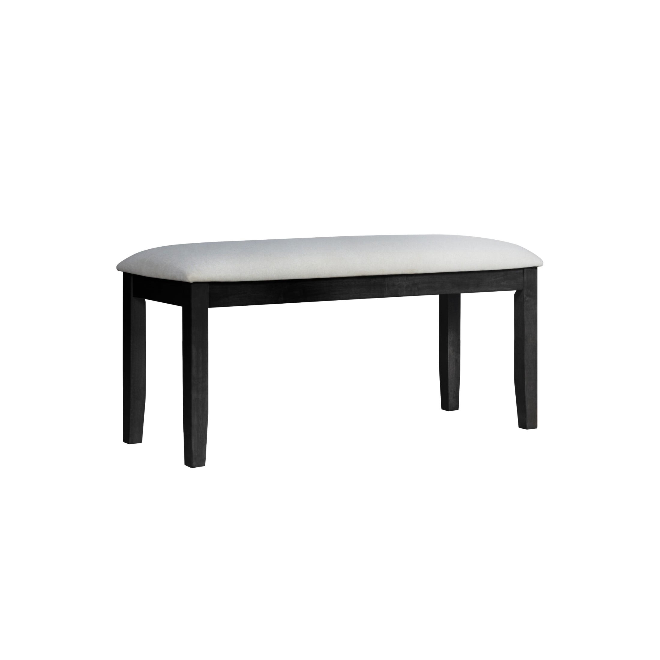 Home Design Vinita 6-Piece Dining Set with Rectangular Table, Cross Back Chairs, and Bench, Black