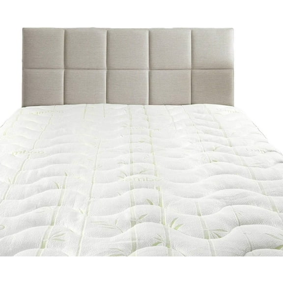Waterproof Jacquard and Viscose derived from Bamboo, Blend Fitted Topper, King Mattress Pad by Royal Hotel