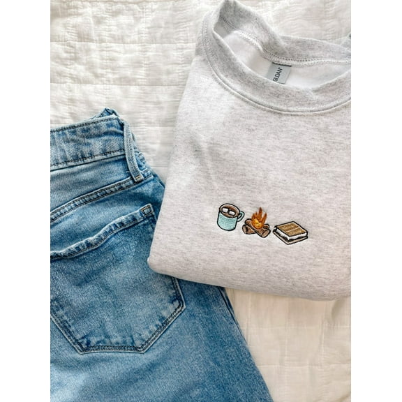 S'Mores Trio Embroidered Crewneck