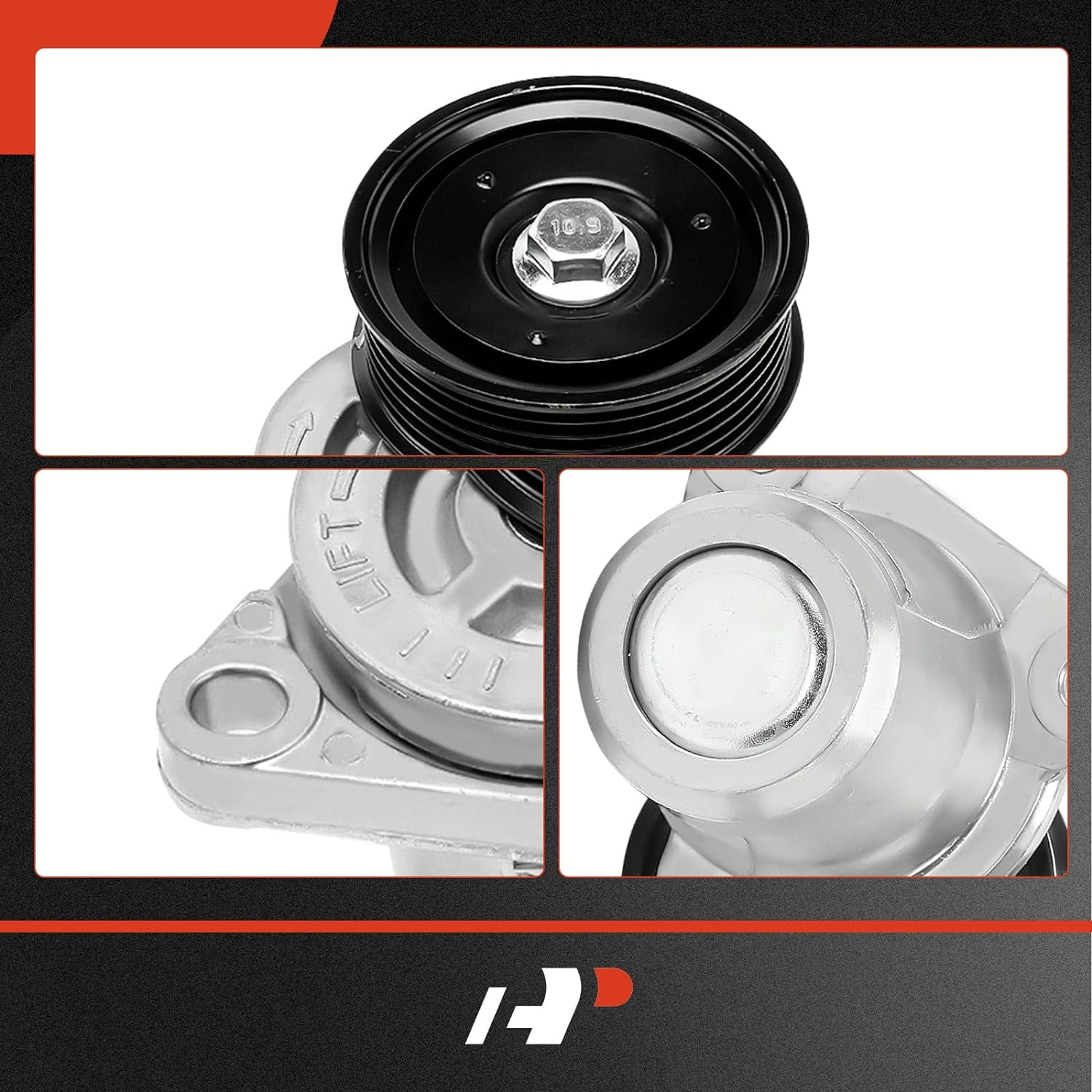 A-Premium Belt Tensioner Assembly with Pulley Compatible with Mazda 6 2006-2013, 2.3L 2.5L, Replace# L3P915980A, L3P915980B