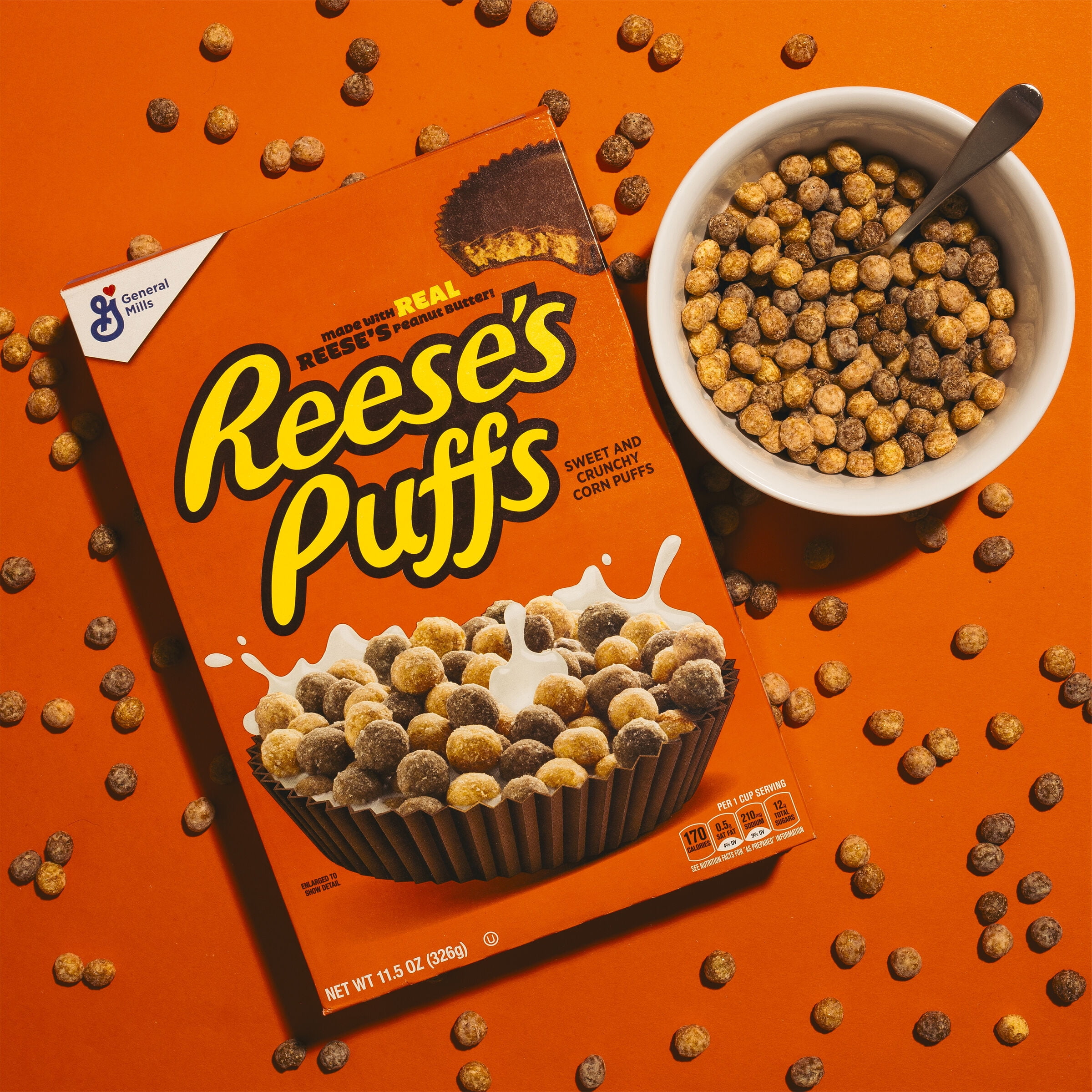 Reese's Puffs, Chocolatey Peanut Butter Cereal, 2 Boxes Reese's Puffs, Chocolatey Peanut Butter Cereal, 2 Boxes