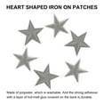 thumbnail image 4 of Small 5Star Iron on Patches Embroidered Sew Patches Appliques Garment Embellishments Dark Grey 30 Pack, 4 of 6