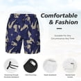 thumbnail image 6 of Picia Lilies Flowers pattern Mens Swim Trunks with Compression Liner Stretch Beach Shorts Quick Dry with Zipper Pockets No-Chafing Board Shorts-3X-Large, 6 of 9