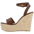 thumbnail image 3 of Journee Womens Andiah Buckle Espadrille Wedge Sandals, 3 of 10