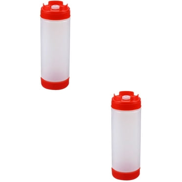 2 Count Refillable Squeeze Bottles Sauce Tomato Catchup Dispenser Condiment