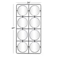 thumbnail image 3 of DecMode 24" x 47" Black Wall Mirror with Grid Frame, 3 of 7