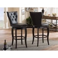 thumbnail image 2 of Baxton Studio Leonice Tabouret de Bar Pivotant en Similicuir 31 Pouces (Ensemble de 2), 2 of 5