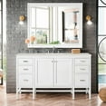 thumbnail image 3 of James Martin Vanities E444-V60S-GW-3LDL Addison 60" Single Basin Wood Vanity Set - White, 3 of 3