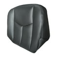 thumbnail image 5 of HUOEPU Driver and Passenger Side Bottom Seat Covers and Top Lean Back Leather Black Compatible with GM Silverado Sierra 1500 2500HD 3500HD 2003-2006, 5 of 15