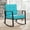 Turquoise, variant on Topcobe Outdoor Rocking Chair, Patio Rocker Chair, Weather Resistant,for Lawn, Porch, Backyard, Indoor and Garden, Red