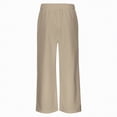 thumbnail image 7 of NIEWTR Girls Straight Leg Jogger Pants Baggy Fit Casual Lounge Sweatpants Elastic Waist with Pockets Comfortable Spring Pants（A01-Khaki,4-6 Years), 7 of 7