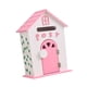 thumbnail image 5 of Buzón con cerradura, montaje en pared, buzón de madera, resistente a la intemperie, con hueco para árbol, Rosa, 5 of 9
