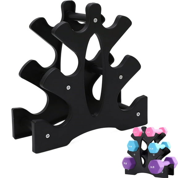Eotvia Dumbbell Rack Dumbbell Stand 3 Tier Dumbbell Rack Weight Rack Triangular Dumbbell Rack Stand 3 Tier Weight Hoder 23x22.5x8.5cm for Home Gym Exercise