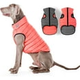 thumbnail image 2 of AiryVest Lightweight Reversible Winter Dog Coat - Warm Dog Jacket - Water Resistant Windproof - Insulated Dog Apparel for Small, Medium & Large Dogs - Comfortable Dog Puffer Vest - Pink-Grey, 2 of 6