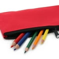 thumbnail image 4 of Pen + Gear 3 Pocket Pencil Pouch in Red Polyester with Black Zips, 4 of 4