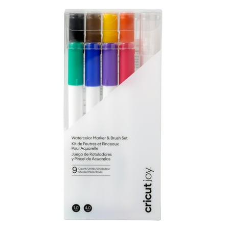 UPC: 0093573825026 | Cricut Joy™ Watercolor Marker & Brush Set (9 ct)  1 mm