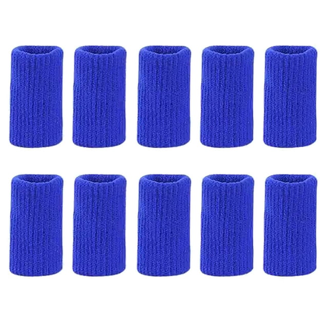 Manchons de Doigts en Nylon pour Sports de Plein Air Durables Respirants Prise Confortable Performance Améliorée Lot de 10 Bandage de Protection pour Doigts Bande de Protection pour Doigts
