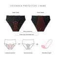 thumbnail image 6 of Seductiva Clearance Women's Thong Underwear Women's Fashionable Casual Lace Menstrual Underwear Breathable Thong, 6 of 9