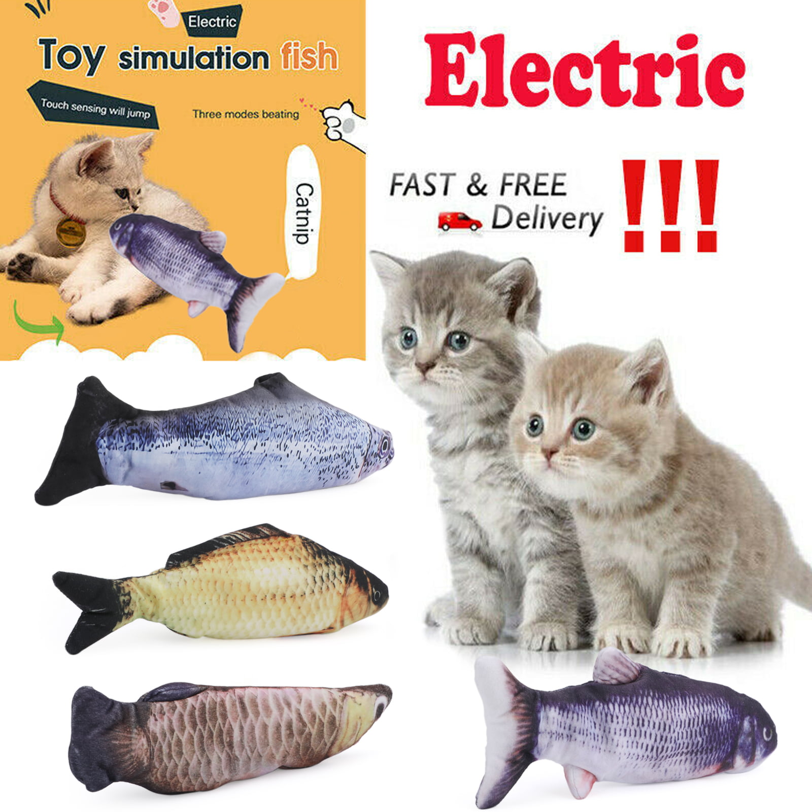 salmon cat toy