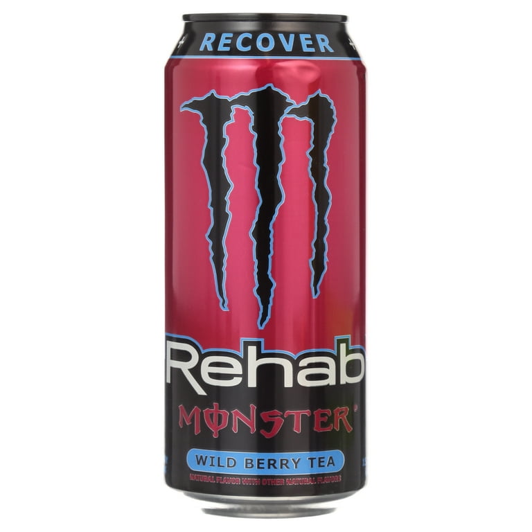 Monster Energy Drinks Rehab Variety Pack, Lemon, Peach, Wild Berry