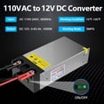thumbnail image 2 of Convertidor AC a DC IMAYCC 110 V a 12 V 1000 W con 83.4A, 2 of 7