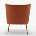 thumbnail image 5 of US Pride Furniture Corisha 25"W Velvet Armless Accent Living Room Chair, Orange Red, 5 of 6