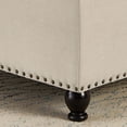 thumbnail image 3 of GZXS Large Storage Ottoman with Hinged Lid & Nail Trim, 30-Inch Tufted Linen Upholstered Seat w/ Solid Wood Construction, for Living Room/Bedroom/Office (Beige), 3 of 9